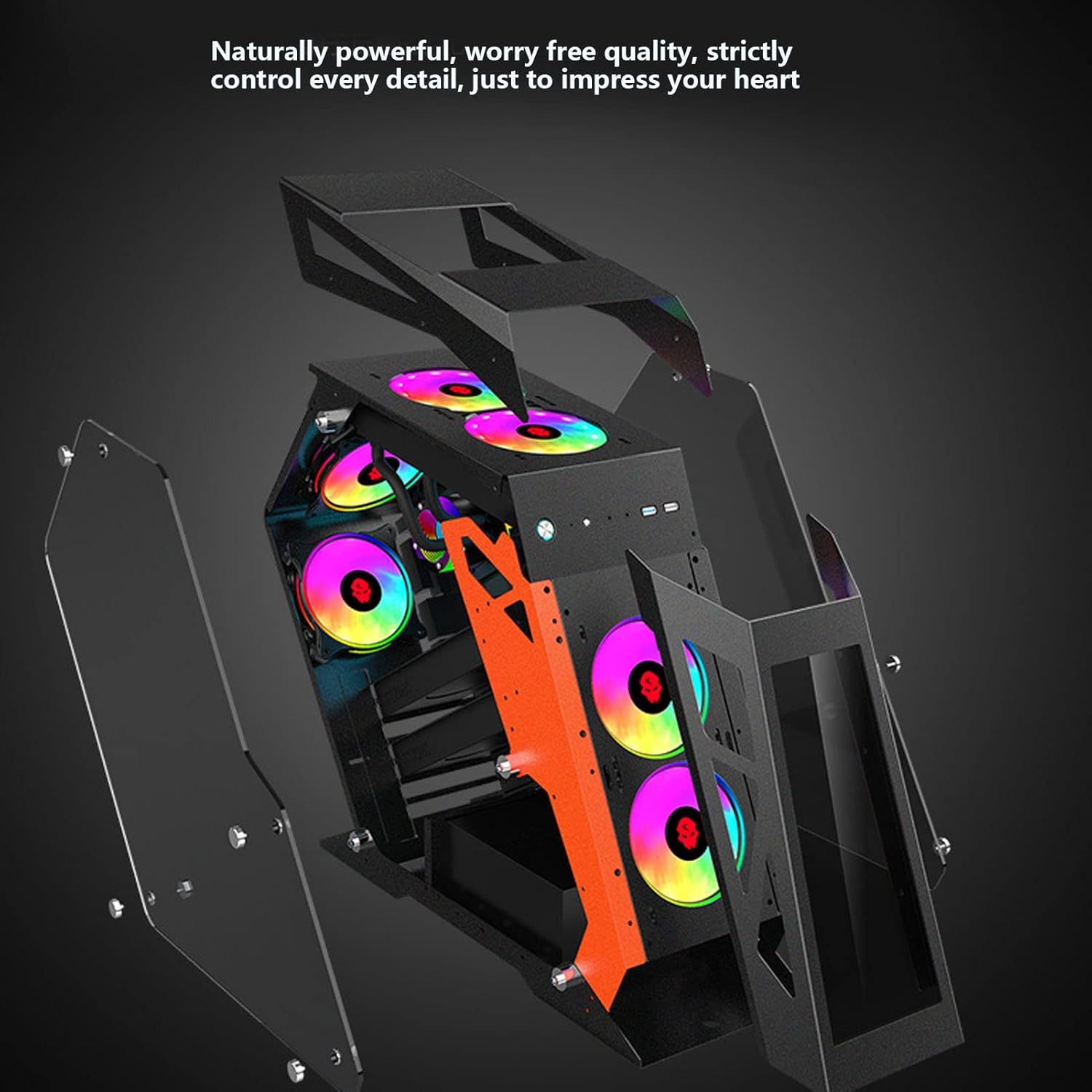 M-ATX PC Case with Tempered Glass M605490