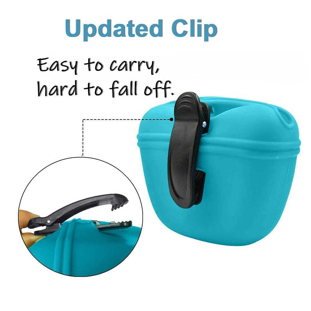 Silicone Dog Treat Pouch with Magnetic Closure and Waist Clip B23808