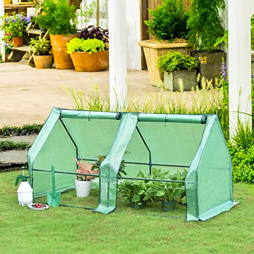 6 ft. x 3 ft. x 3ft. Mini Greenhouse with 2 Zipper Doors K7817