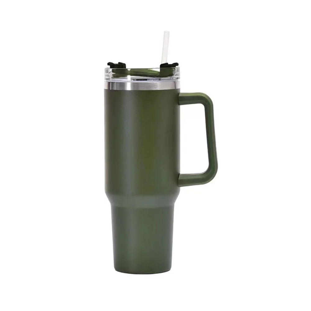 40 OZ Stainless Steel Insulated Travel Tumbler with Straw Y3503