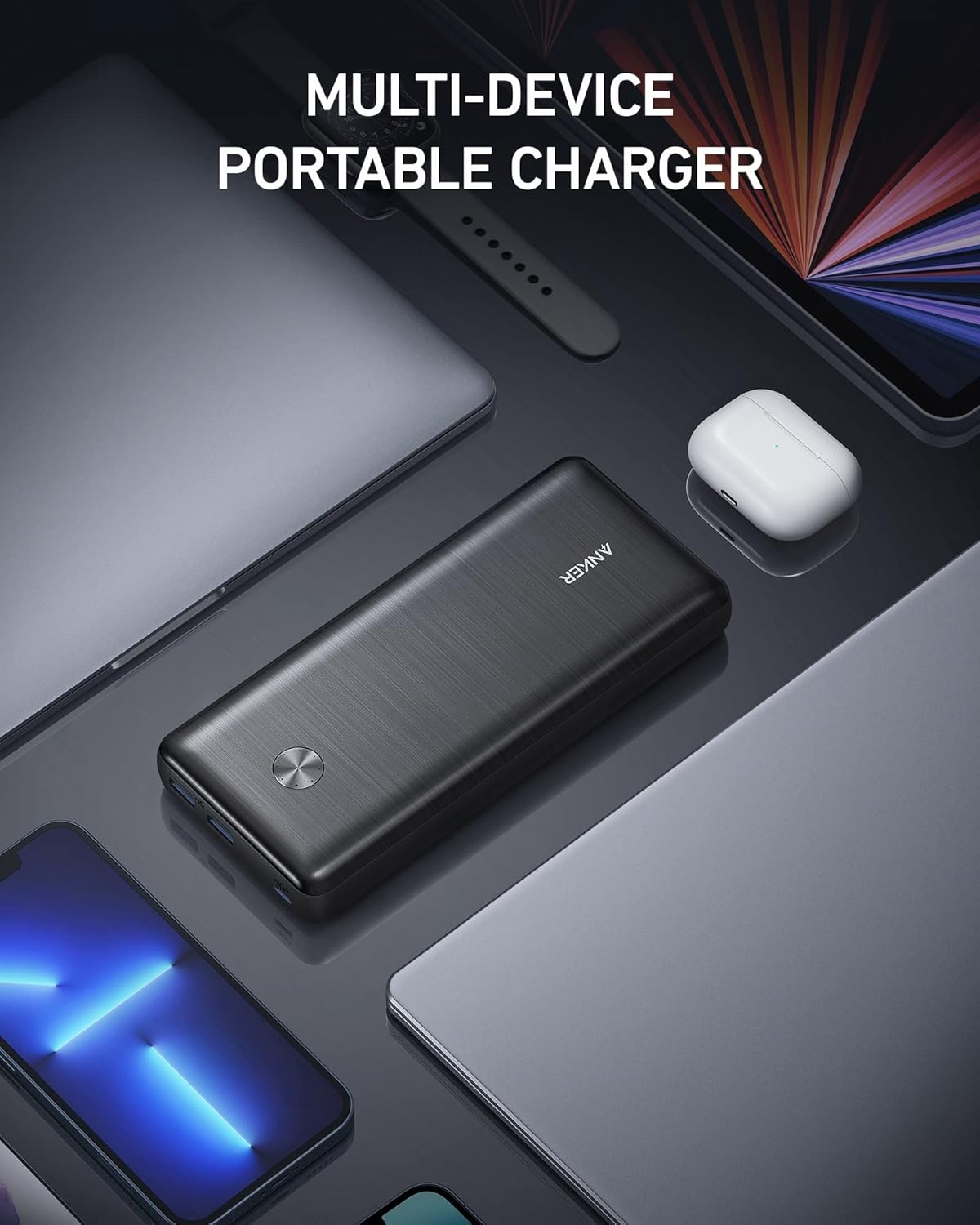 Portable Charger 25,600 mAh 65W PD Wall Charger Battery Pack I882590