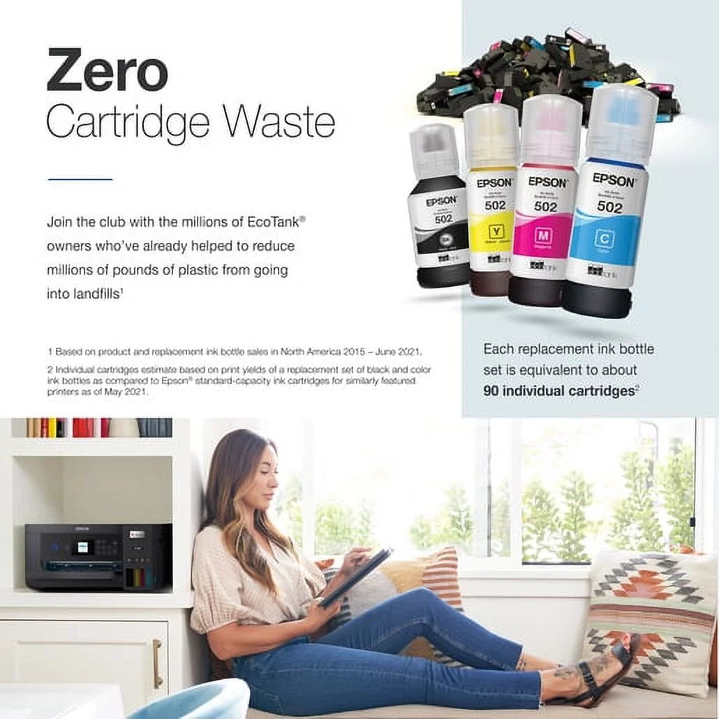 Wireless Color All-in-One Supertank Printer with Scan, Copy and Auto 2-sided Printing O996099
