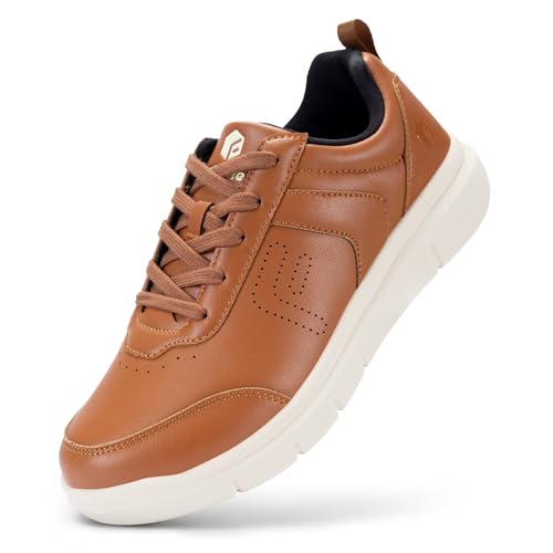 Wide Leather Dress Sneakers for Men K9493