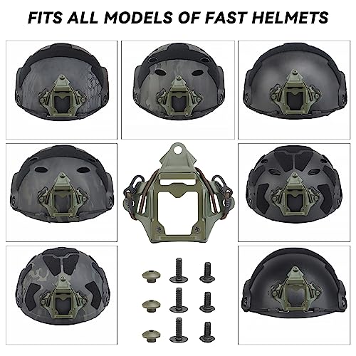 Steel Helmet NVG Mount Shroud Bracket Base Z3051