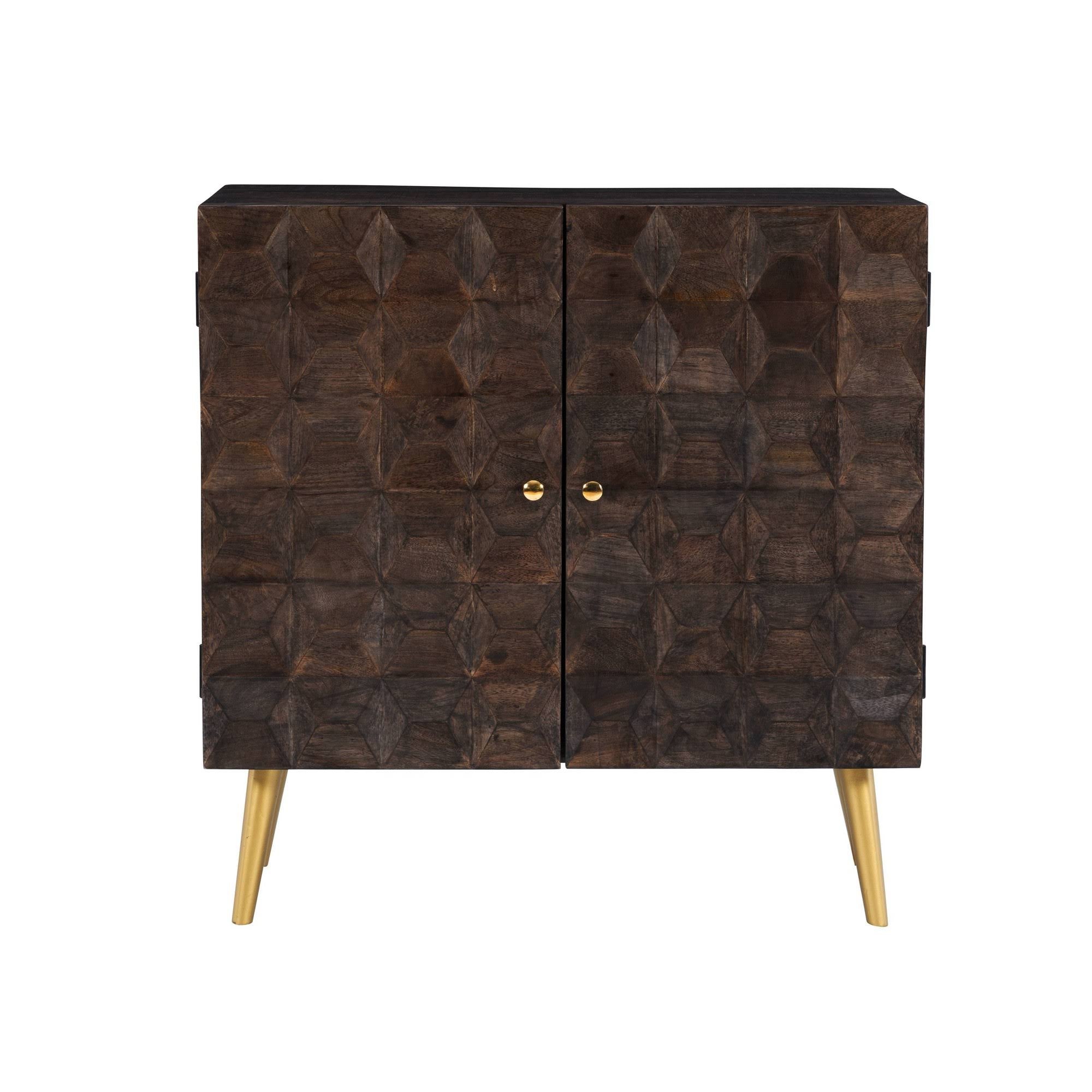 2 Door Brown Cabinet O437073