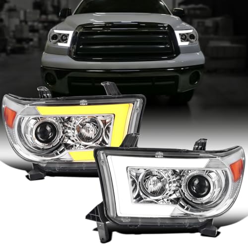 Black Projector Headlights Pair for Toyota Tundra Sequoia Z252931