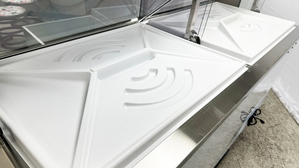 White 12 Tub Ice Cream Display Freezer Z7760