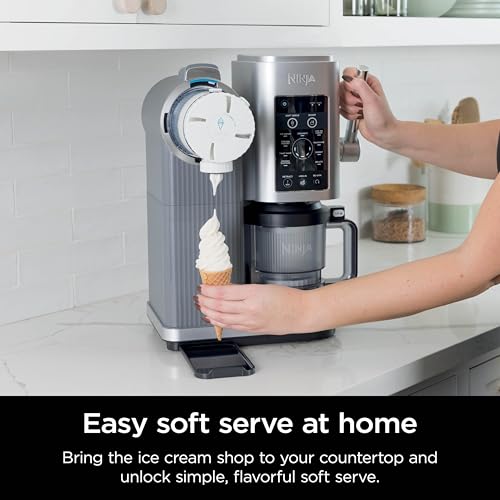 13-in-1 Ice Cream and Soft Serve Maker with Soft Serve Handle, (2) 16oz Pints V289626