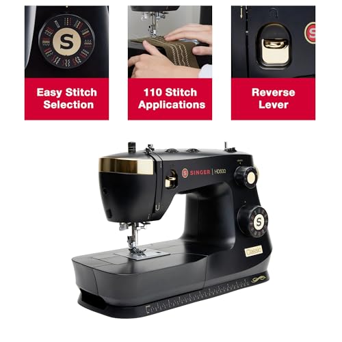 Heavy Duty 500 Classic Sewing Machine with Accessory Kit, 23 Built-In Stitches, Full Metal Frame P2167