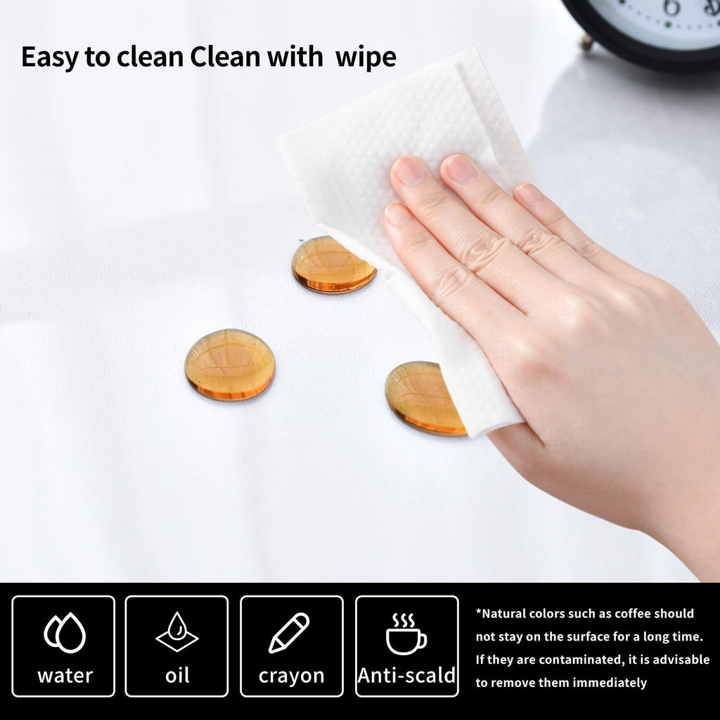 Clear Desk Mat, Non-Slip PVC Desk Protector with Round Edge (47.2"*23.6") W361