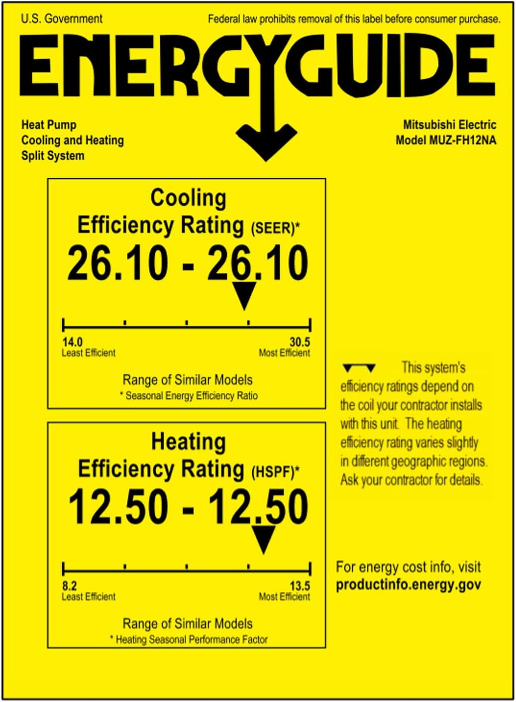 12,000 BTU Ductless Split System AC B417