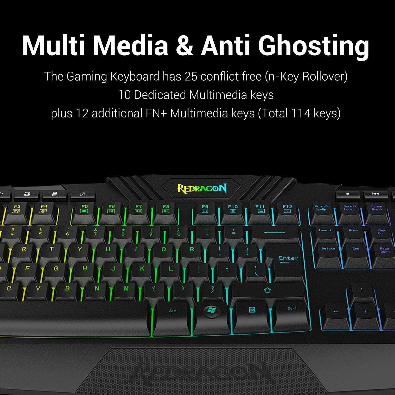 RGB Backlit Gaming Keyboard and Mouse Combo Set B9375