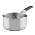 1 Quart Brushed Stainless Steel Induction Saucepan C4666