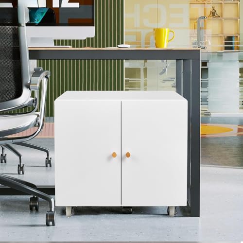 Black Metal Printer Cabinet with Storage X2976