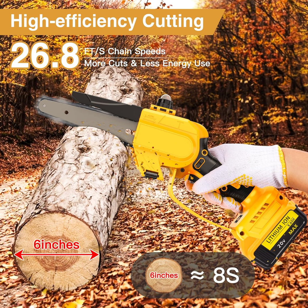 6 Inch Cordless Mini Chainsaw with Brushless Motor L8765
