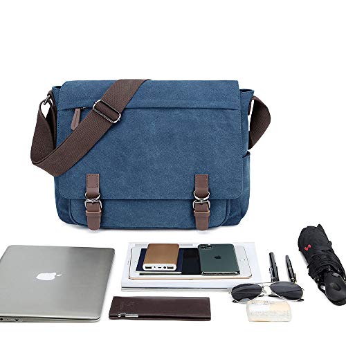 Canvas Messenger Bag for 15.6 Inch Laptop H36625