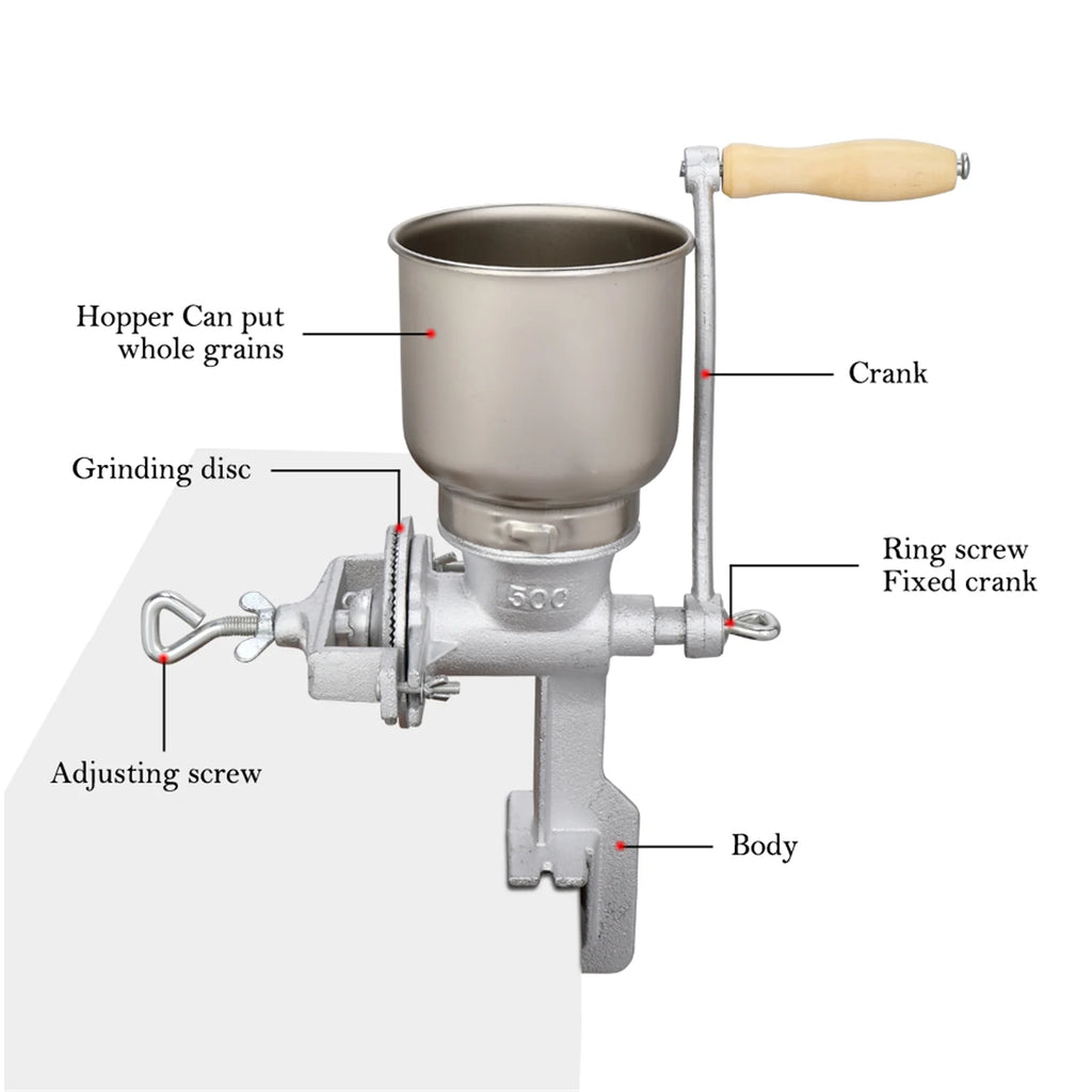 Cast Iron Hand Cranking Grain Grinder D24956