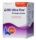 100 Box Ultra-Fine 33 Gauge Lancets Q646360