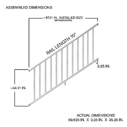 6 ft. Cedar Routed Stair Rail Kit with Balusters I661