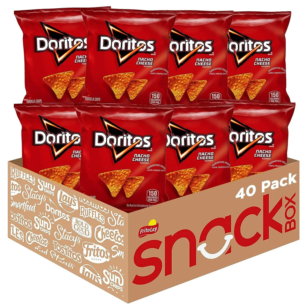 40 Count 1 oz Nacho Cheese Flavored Tortilla Chips B991282