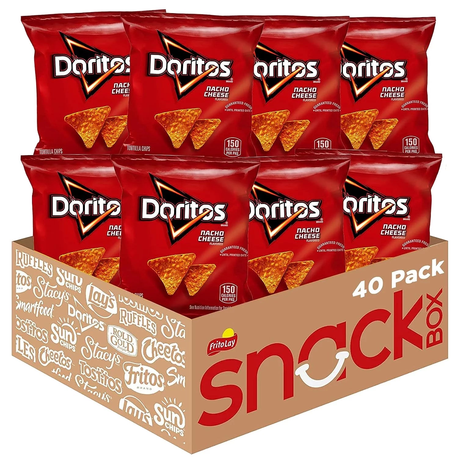 40 Count 1 oz Nacho Cheese Flavored Tortilla Chips B991282
