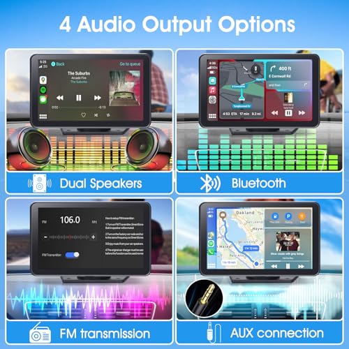 7" HD Touchscreen Car Stereo with Backup Camera W38474