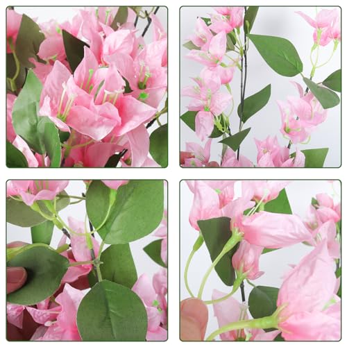 4 Pack Artificial Hanging Plants with Light Strings (Black) C9132