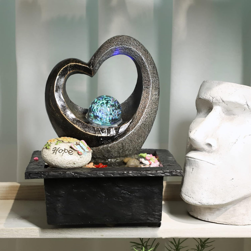 Water Garden Zen Fountain with LED Light E650