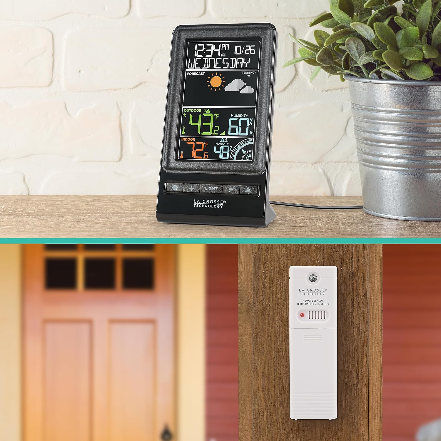 Black Digital Wireless Forecast Station L8053