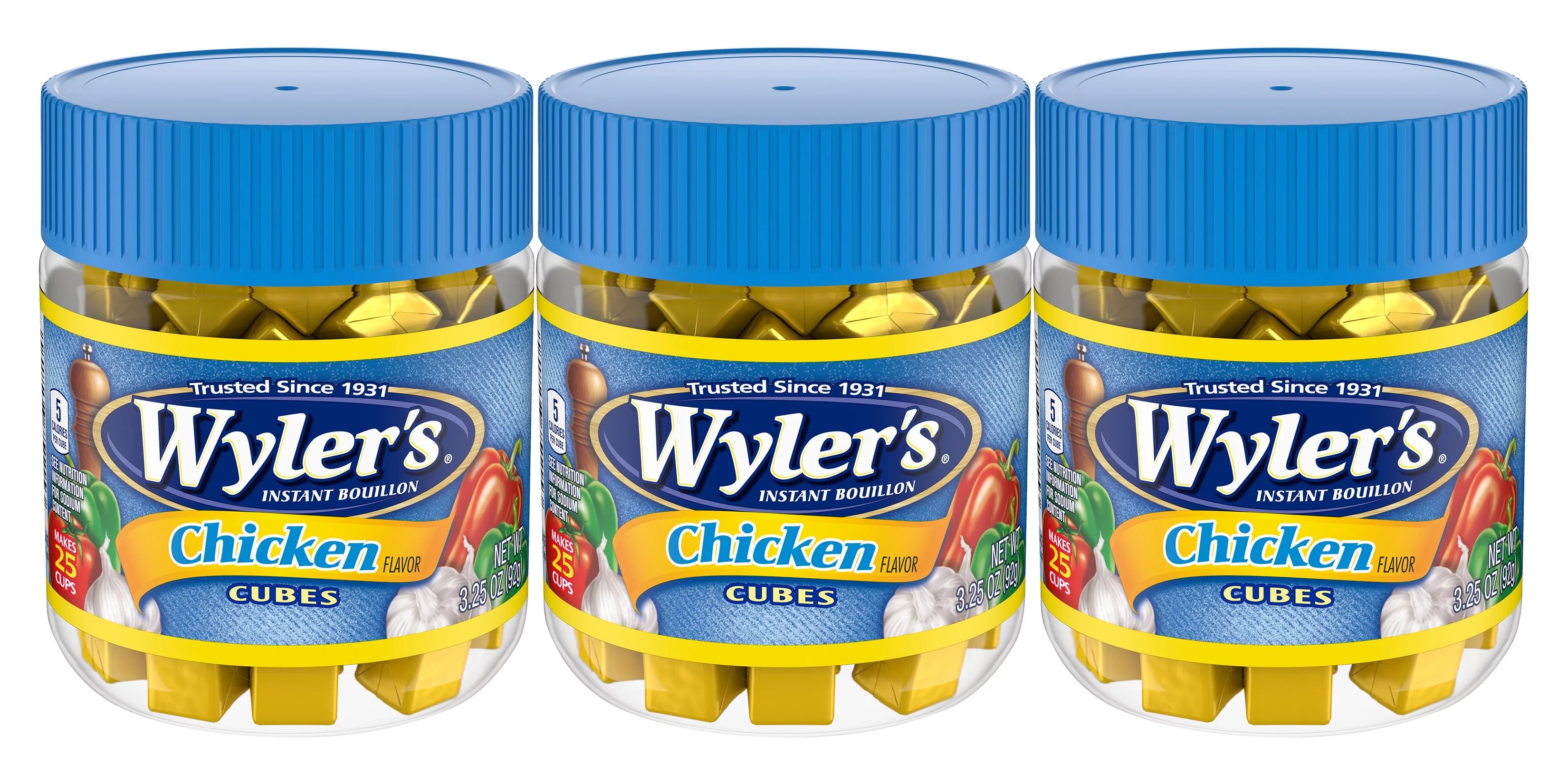 Chicken Instant Bouillon Cubes, 3.25 oz (3-Pack) G521918