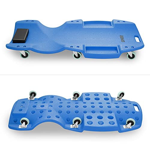 Red Low Profile Automotive Creeper with Padded Headrest L539017
