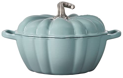 4 qt Enameled Cast Iron Pumpkin Cocotte Y7211