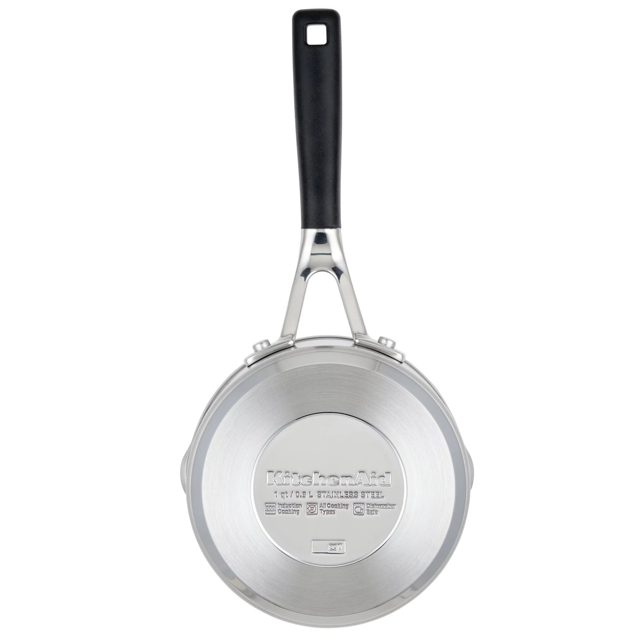 1 Quart Brushed Stainless Steel Induction Saucepan C4666