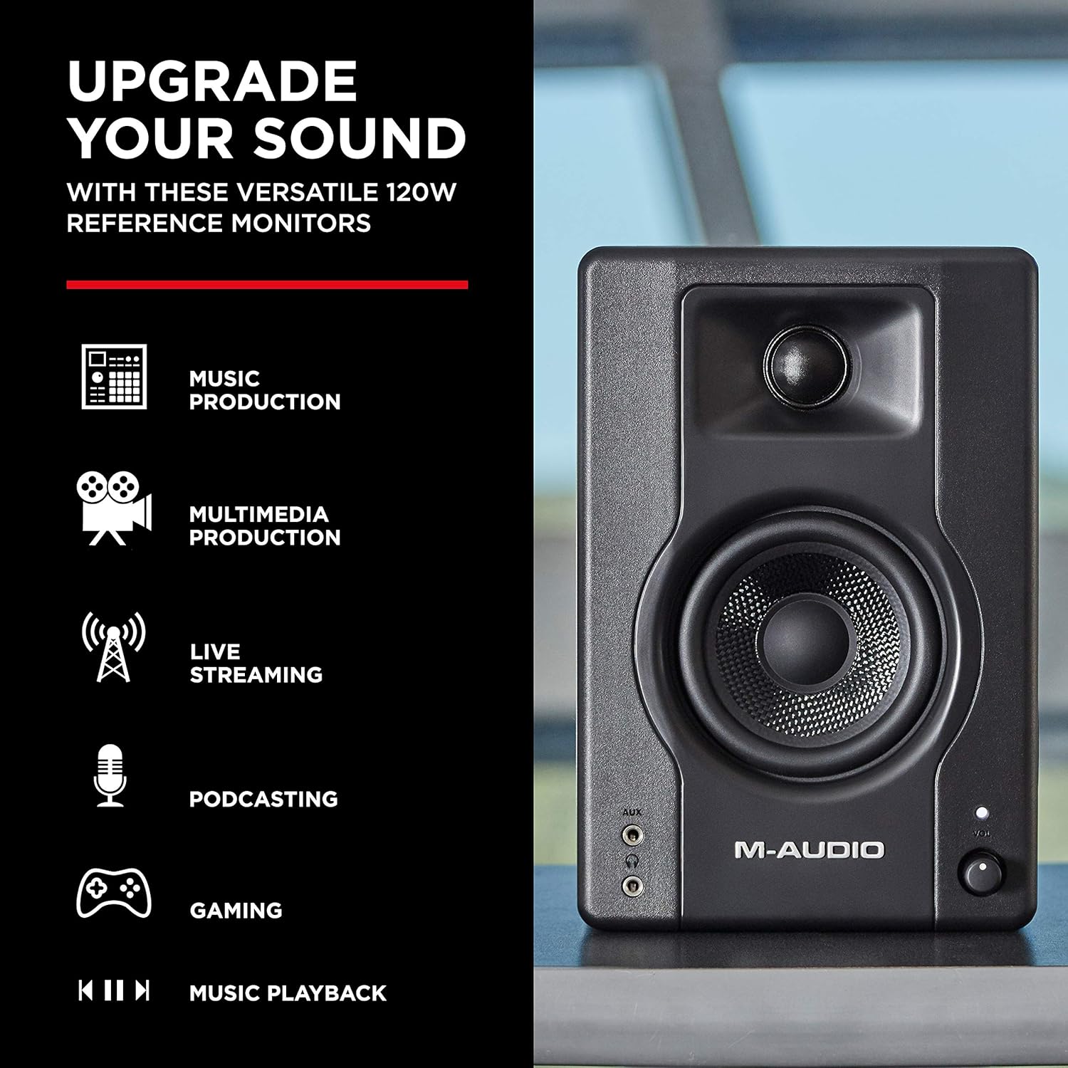DJ Controller, DJ Headphones, DJ Monitor Speakers with Party Lights Y2050
