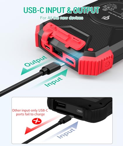 10,000mAh Solar Power Bank with Wireless Charging Q504