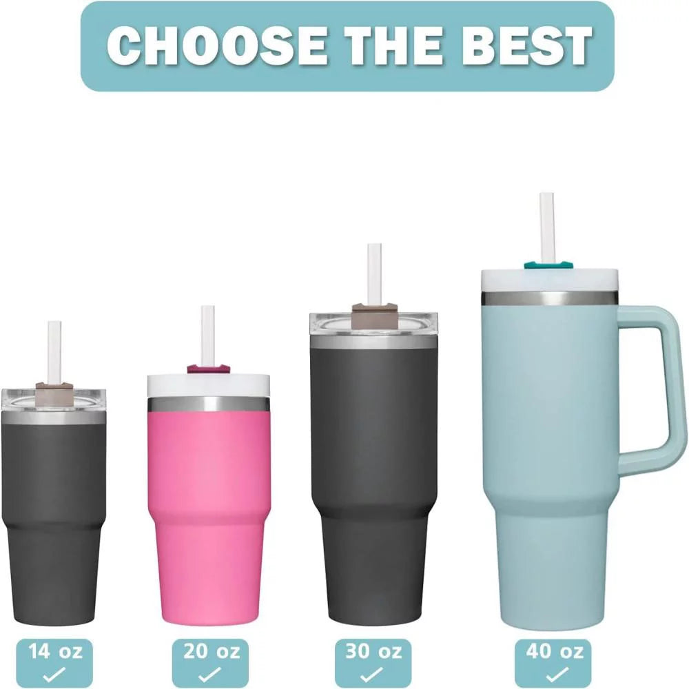40 OZ Stainless Steel Insulated Travel Tumbler with Straw Y3503