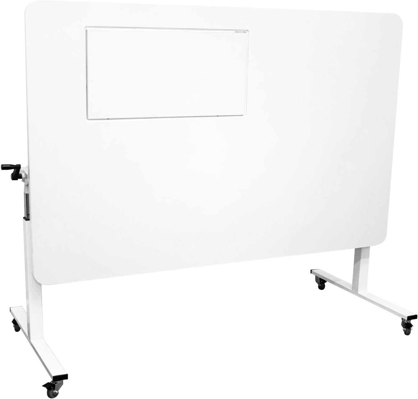 White Height Adjustable Cutting Table Sewing Workstation P586