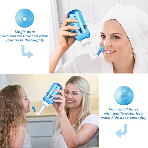 Neti Pot Sinus Rinse Bottle Nose Wash Cleaner Pressure Rinse Nasal Irrigation R23684
