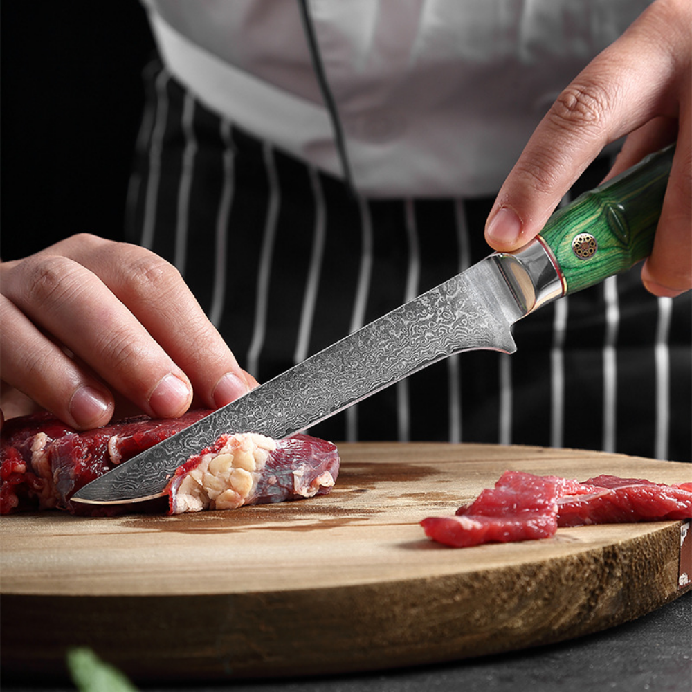 5.5-inch Damascus Steel Boning and Fillet Knife V102