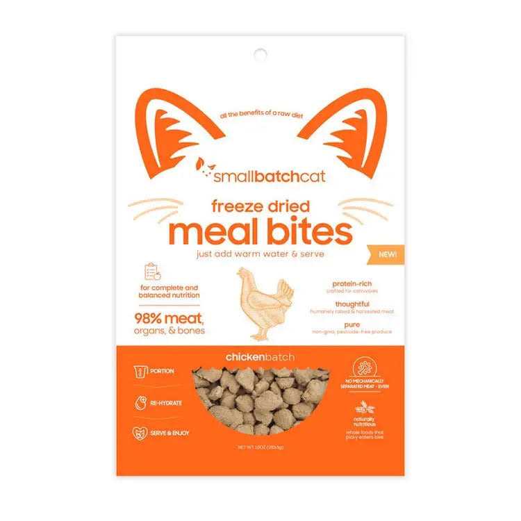 Freeze-Dried Chicken Cat Meal Bites 10 oz G192
