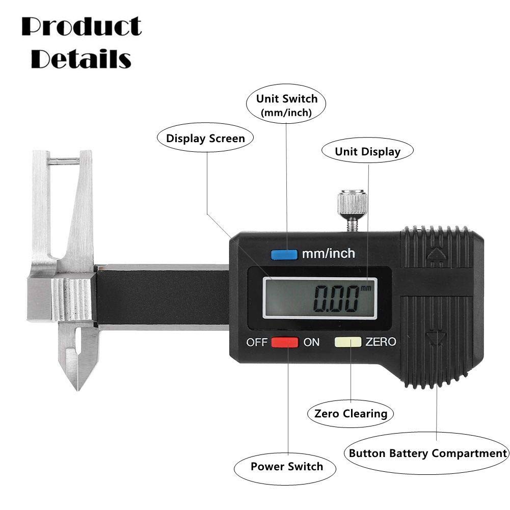 0~25mm Stainless Steel Digital Caliper B3142