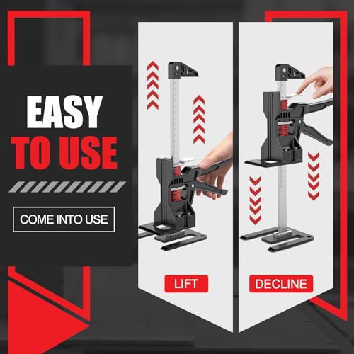 Arm Jack 2 PCS 11.3 Inch Hand Lifting Jack Tool Lift Range 6.63in Height Adjustment Lifting Device Load Bearing 220 Lb F3362