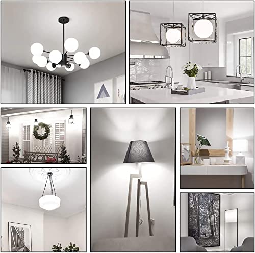 E12 LED Candelabra Bulbs, 150 Watt Equivalent, Daylight White 6000K, Non-Dimmable (4 Pack) J57844