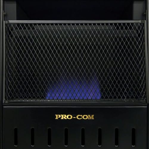 Ventless Propane Gas Blue Flame Space Heater, 10000 BTU, Black B179