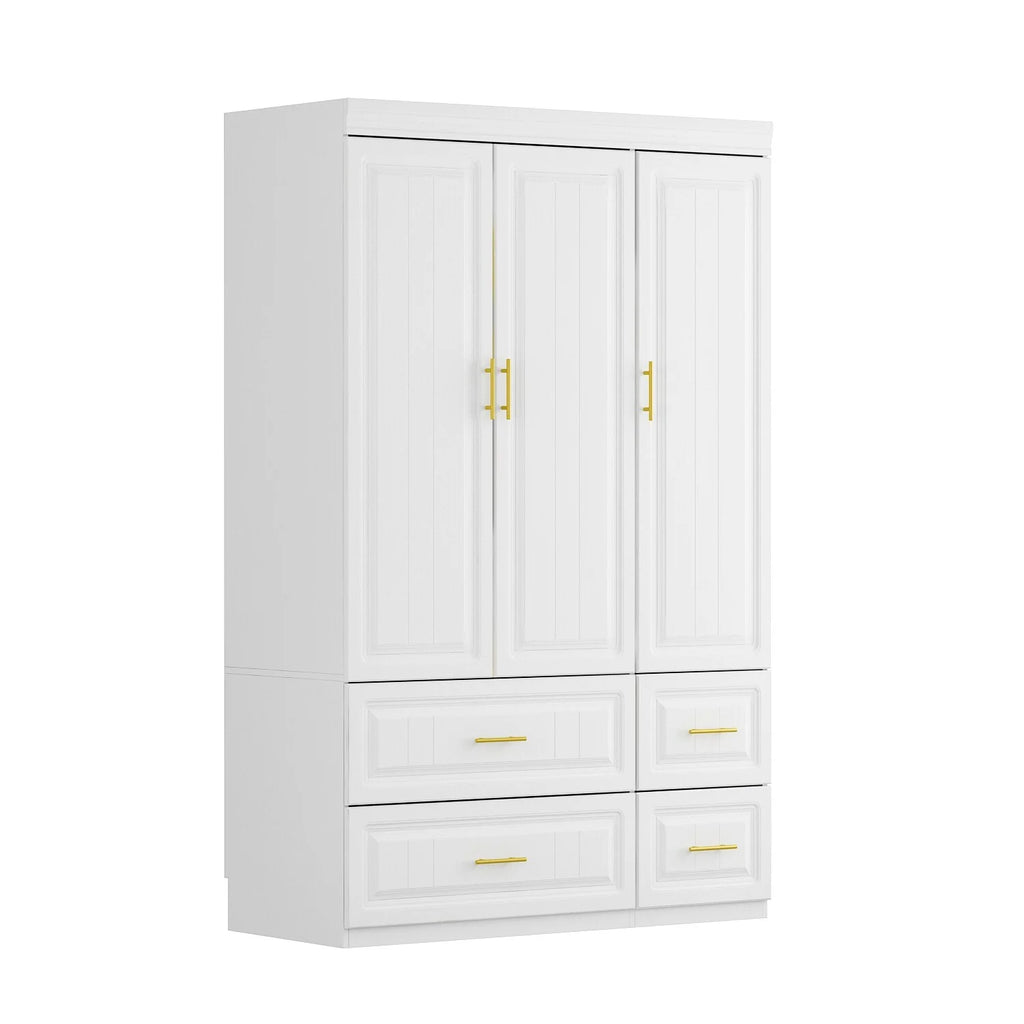 Large Wooden Wardrobe Armoire 74.2"H T623106