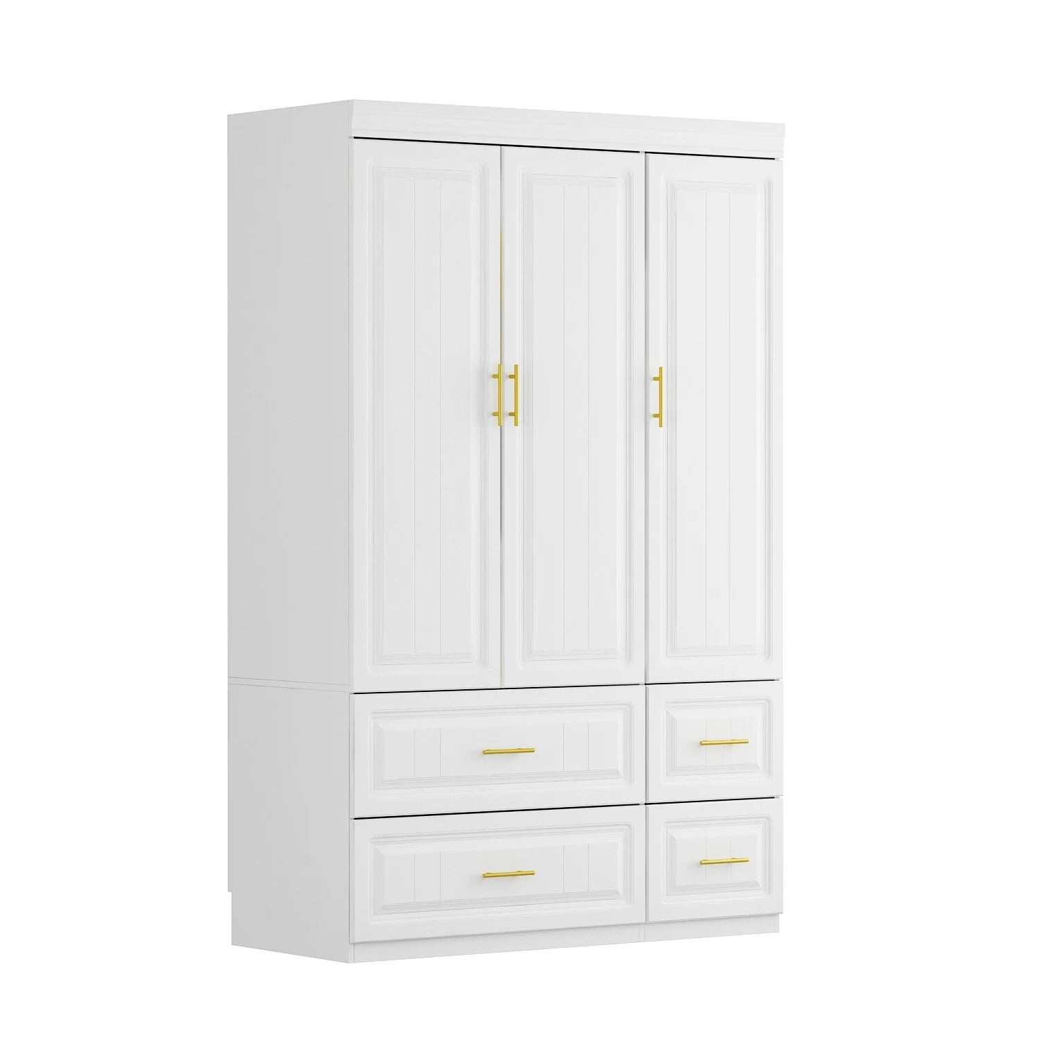 Large Wooden Wardrobe Armoire 74.2"H T623106
