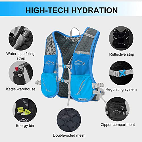 Lightweight Water Running Vest Backpack with 1.5L Water Bladder Bag H7429