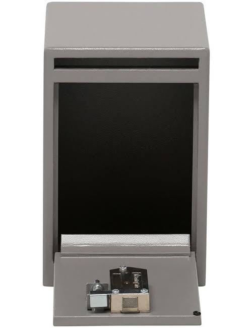 Gray Key Lock Depository Safe M9717