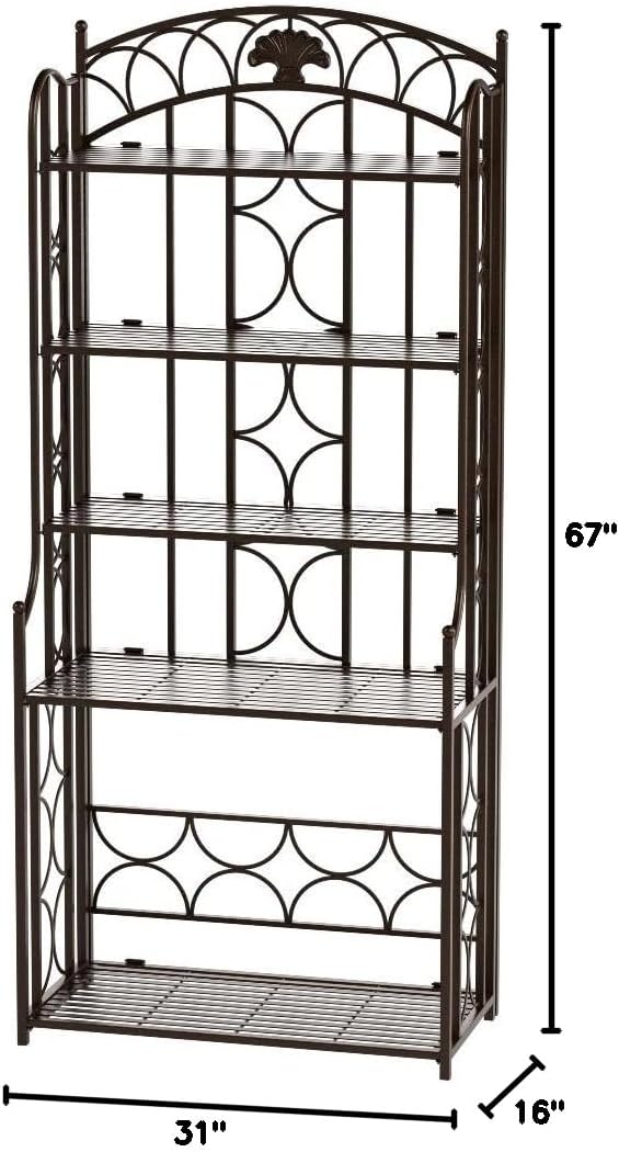 5-Tier Iron Bakers Rack Z599363