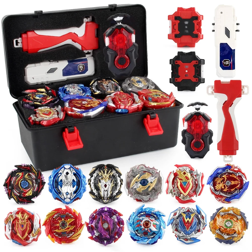 12 Pieces Bey Battling Top Blade Burst Gyro Toys Set with 4D Launcher Grip F19727